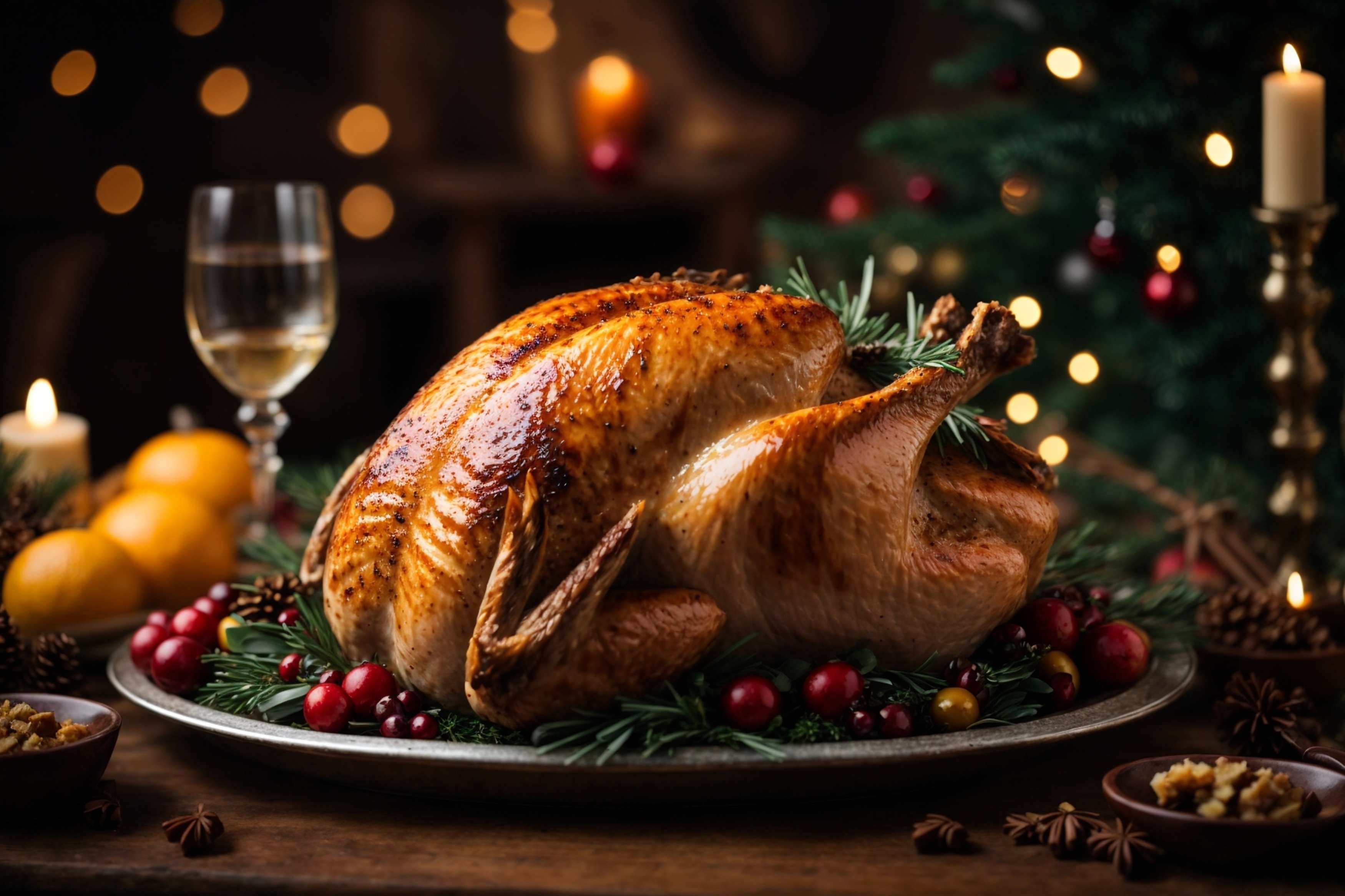 Slow-roasted Christmas Turkey (8-10 persons)